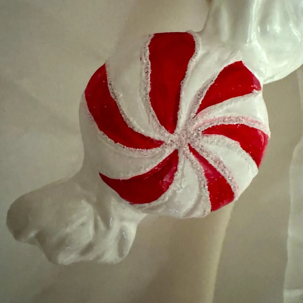 Anthropologie Peppermint Candy Red and White Ornaments - Picture 2 of 6